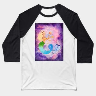 Capricorn Astrological Sign Space Portrait Baseball T-Shirt